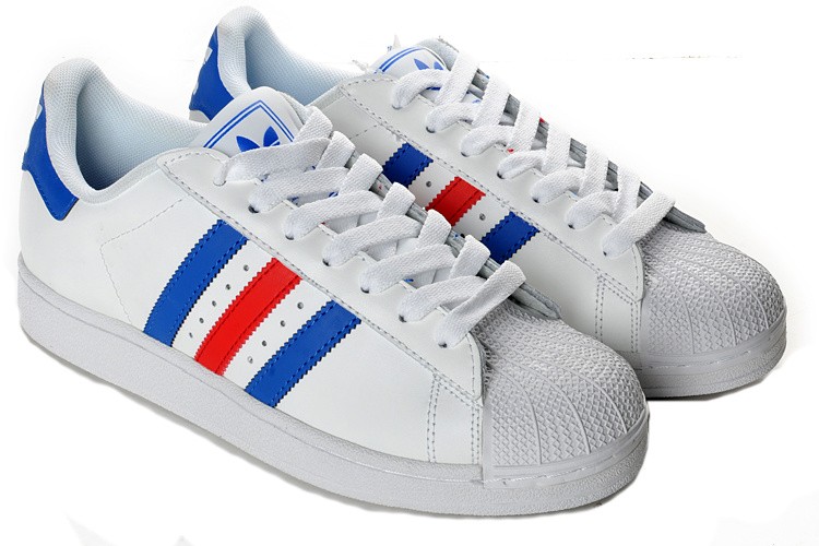 adidas superstar femme bleu blanc rouge